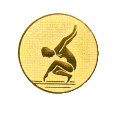Вставки для медалей и кубков B-A88 гимнастка