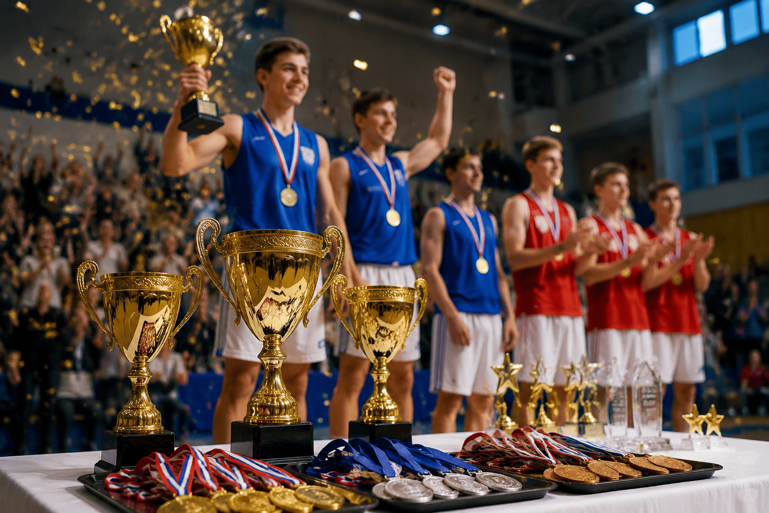 Триумф на спортивной церемонии награждения