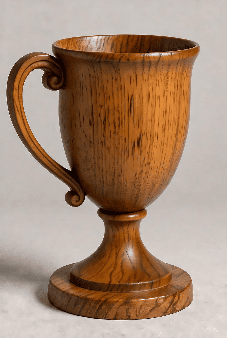 Бамбуковый кубок на заказ с металлической гравировкой