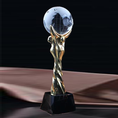 Награда из стекла CRYSCT-175 Глобус