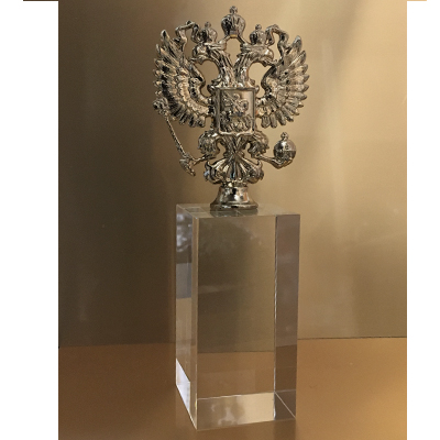 Награда из стекла KN-1000 ГЕРБ с гравировкой