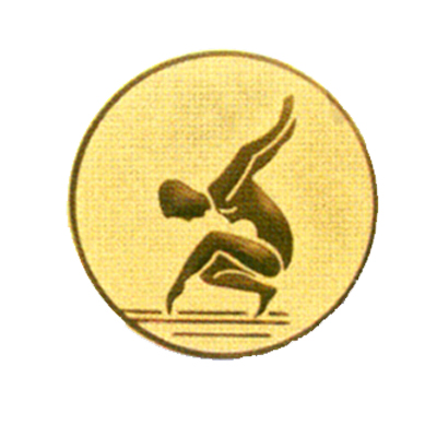 Вставки для медалей и кубков B-A88 гимнастка