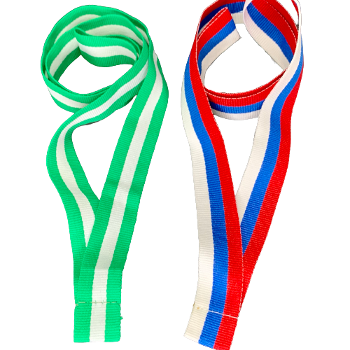 Лента сшивная триколор и бело-зеленая 20мм